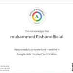 by display certificute top digital marketing specialist in calicute